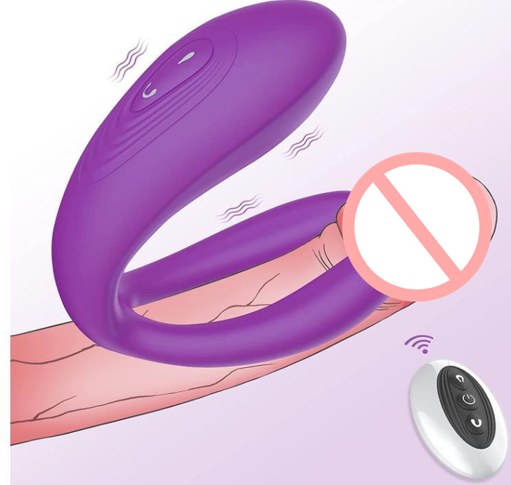 Remote Control Double Penetration Vibrator Toy for Couple Banana