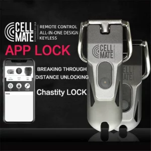 QIUI APP Remote Control Cock Cage Male Chastity Lock