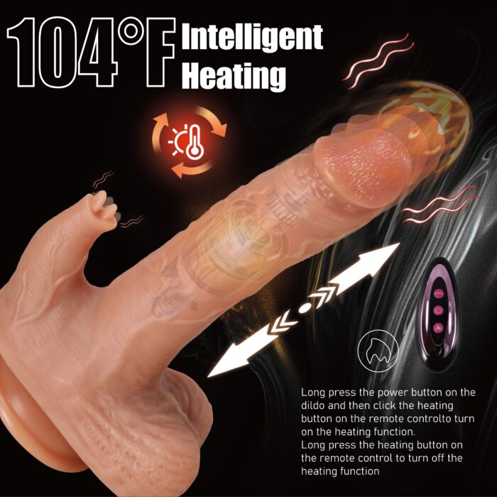 YIQU 5-In-1 Double-Headed Licking Tongue Dildo
